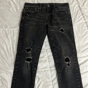 American Eagle distress black jeans